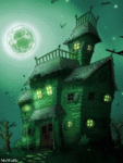 Дом ведьмы смайлик гиф анимация картинки