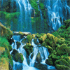 Очень красивый водопад смайлик гиф анимация картинки