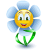 Смайлик-цветок с букетом смайлик гиф анимация картинки